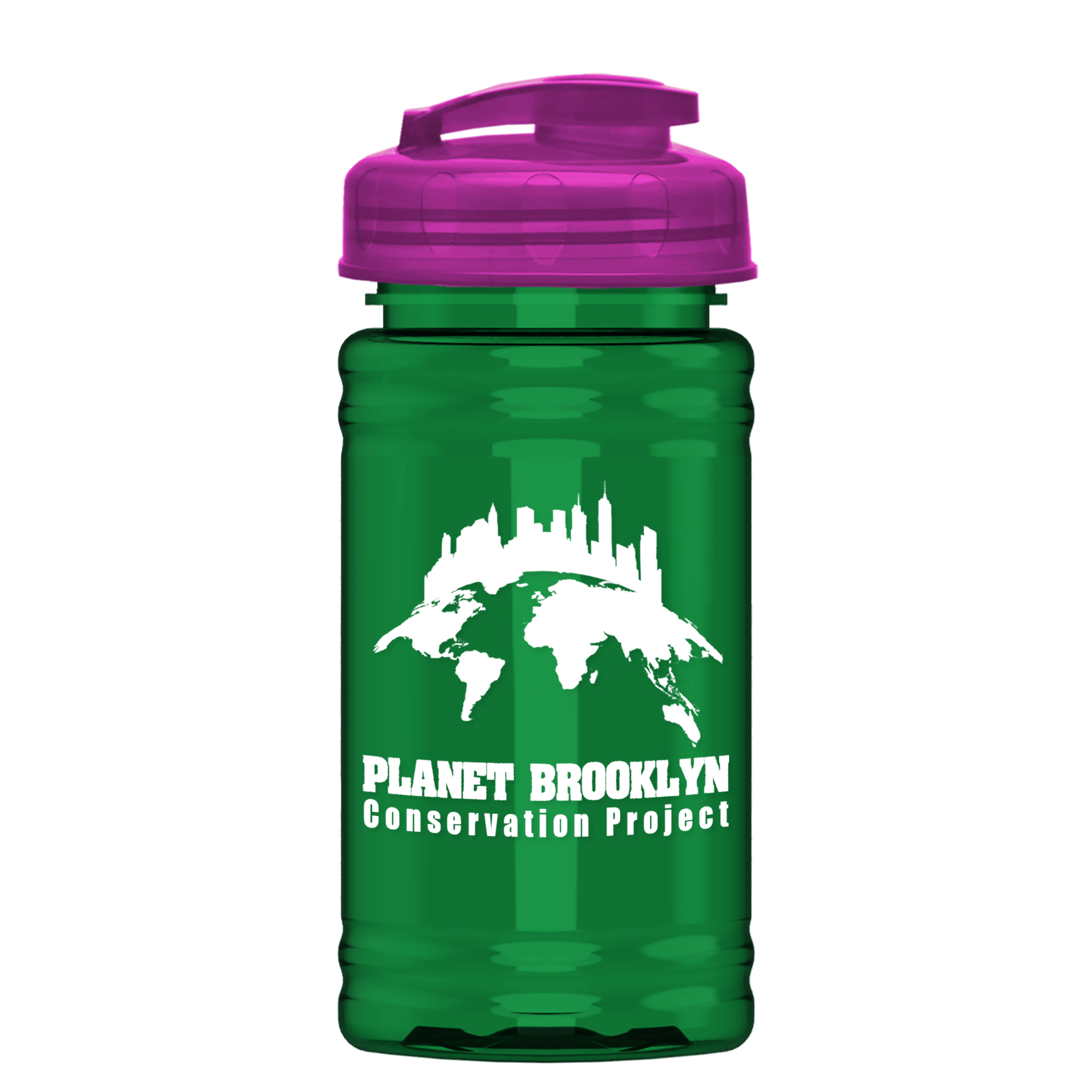 Mini RPET Bottle with Flip-Top Lid - 16 oz.